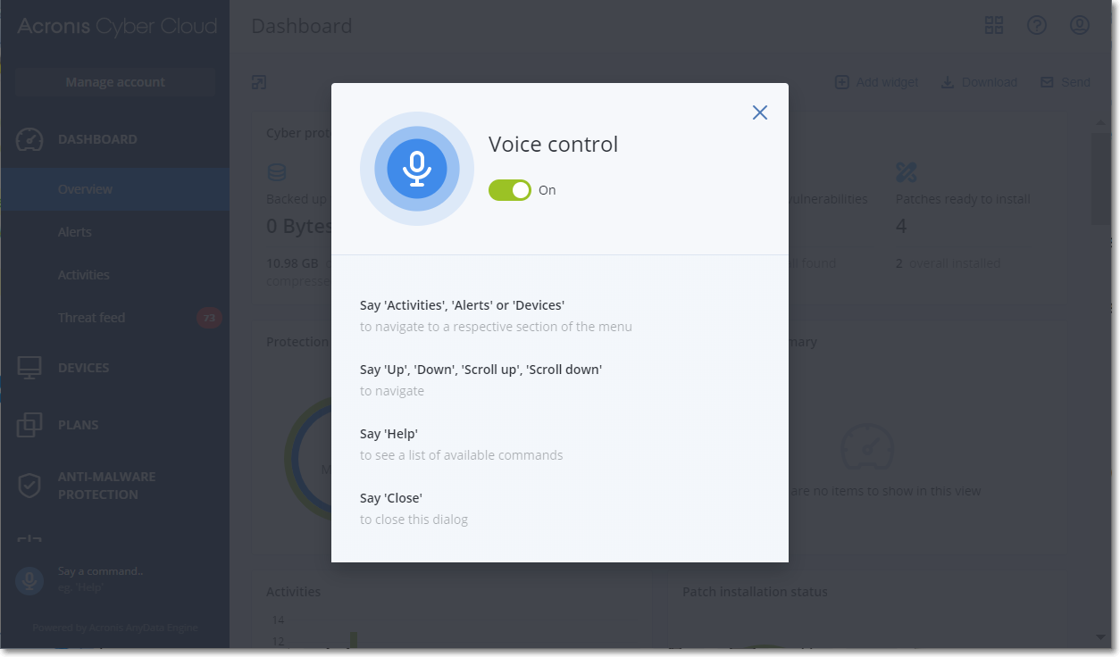 Через голосовое управление. Voice Control service что это. Контроль голоса.